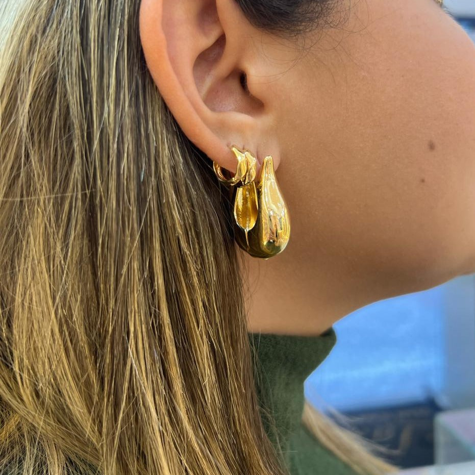 Argola Banhada a ouro