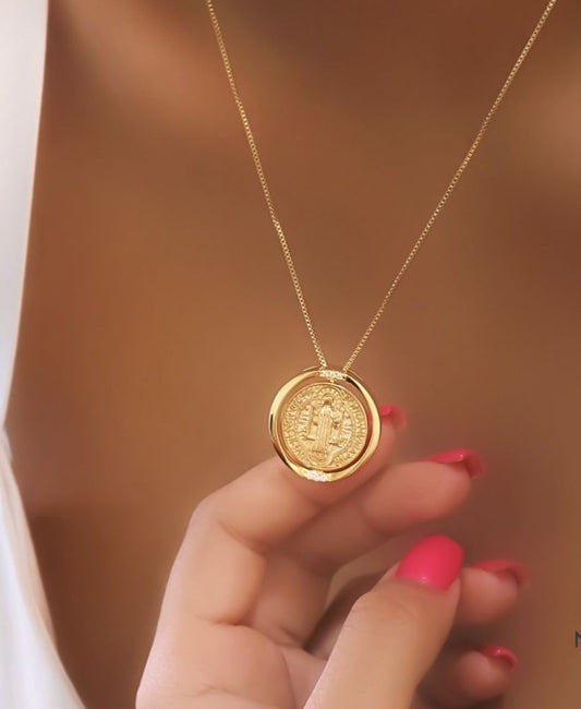Colar São Bento dourado